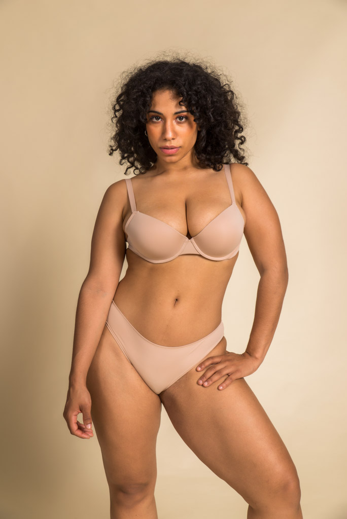 Plus Size Woman Posing For Body Acceptance