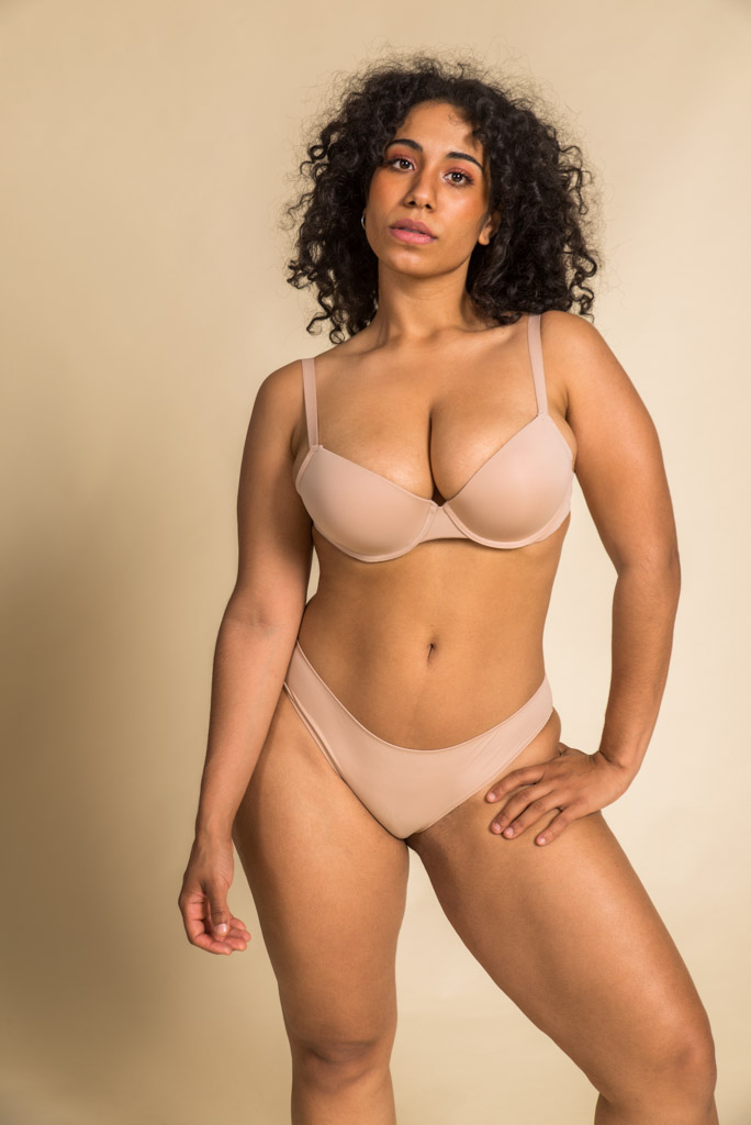 Plus Size Woman Posing For Body Acceptance